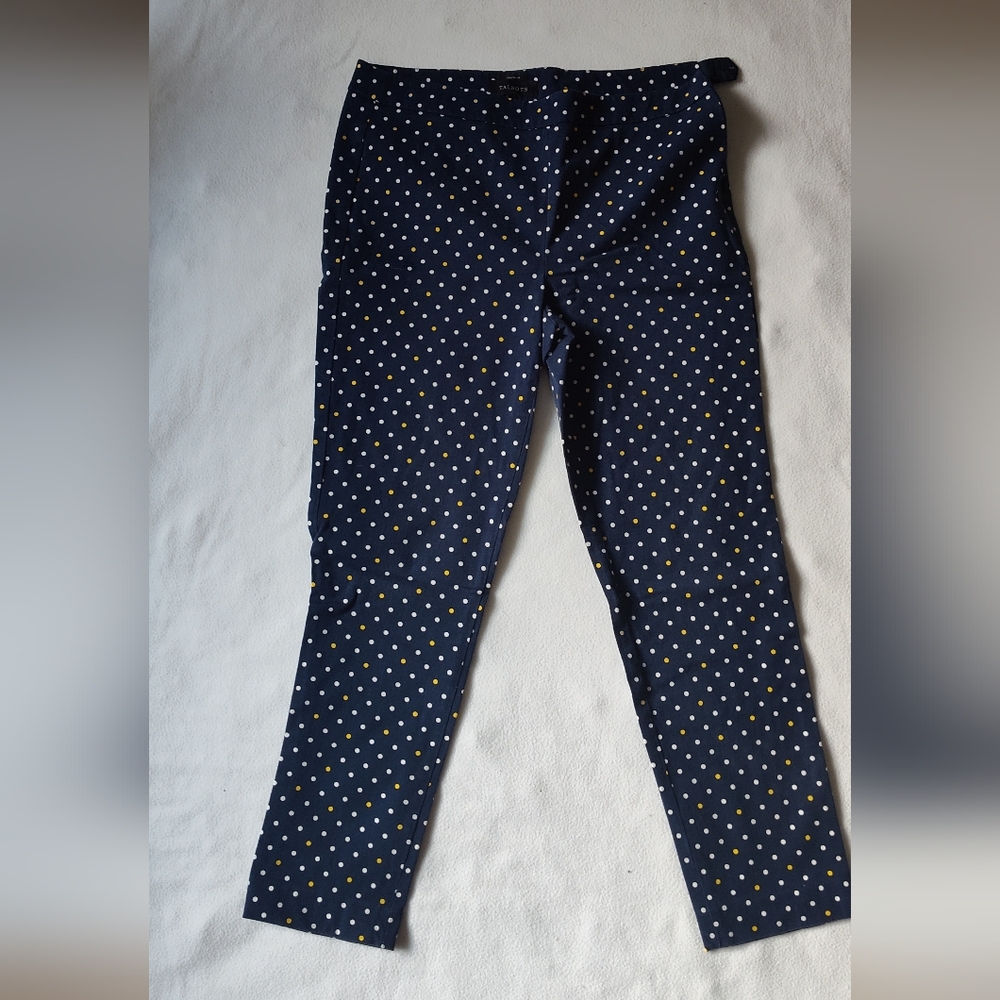 Talbots Blue and White Polka Dot Leggings